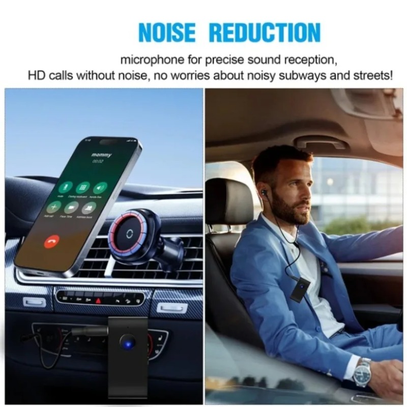 Audio Music Car - Ricevitore Audio Bluetooth 5.0 con Cuffie