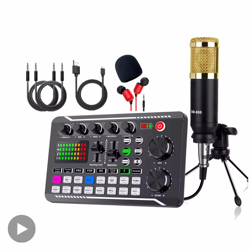 Audio Music Changer - Microfono professionale Microfono Scheda mixer audio
