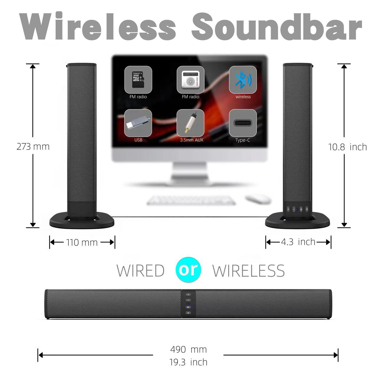 Soundbar Bluetooth Staccabile  - Audio X Music recensione e prezzo