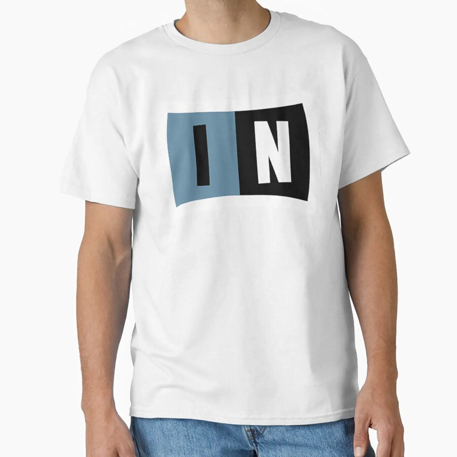T-Shirt Vintage con Stampa 