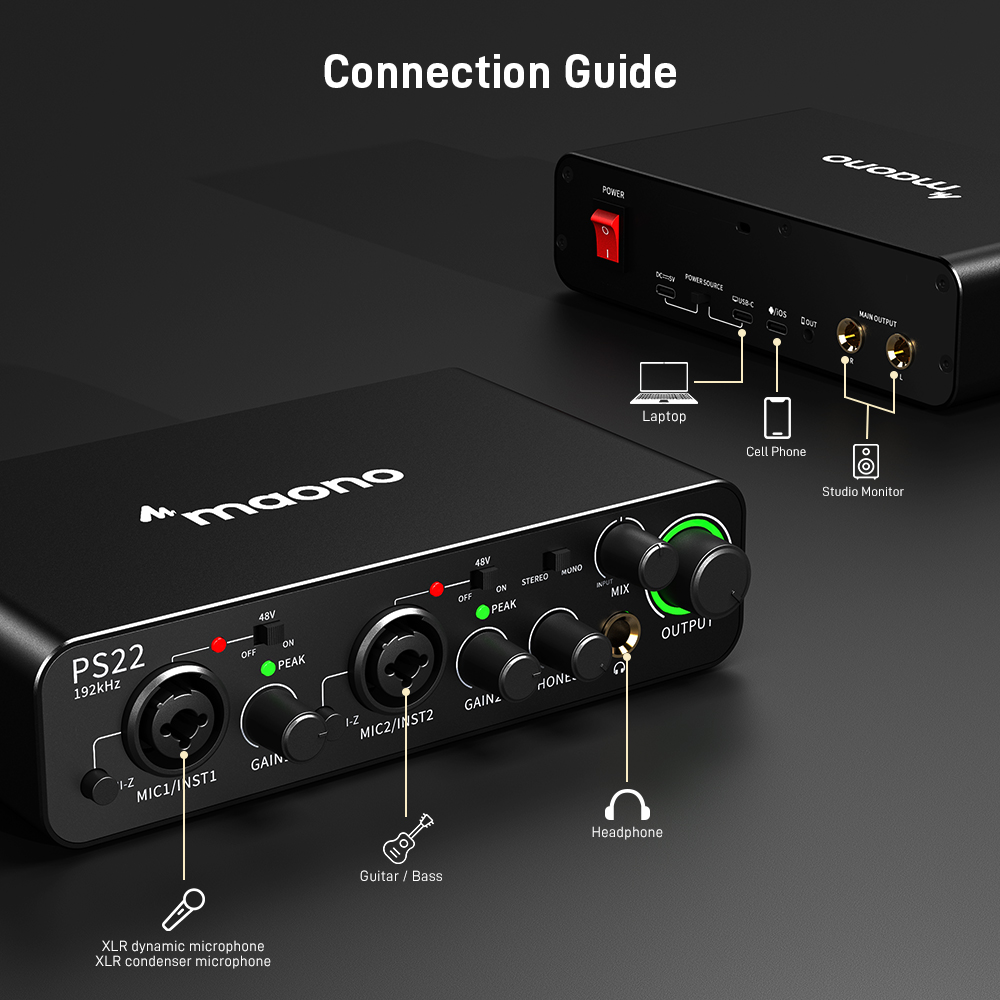 MAONO PS22 Interfaccia Audio P - Audio Music Software recensione e prezzo