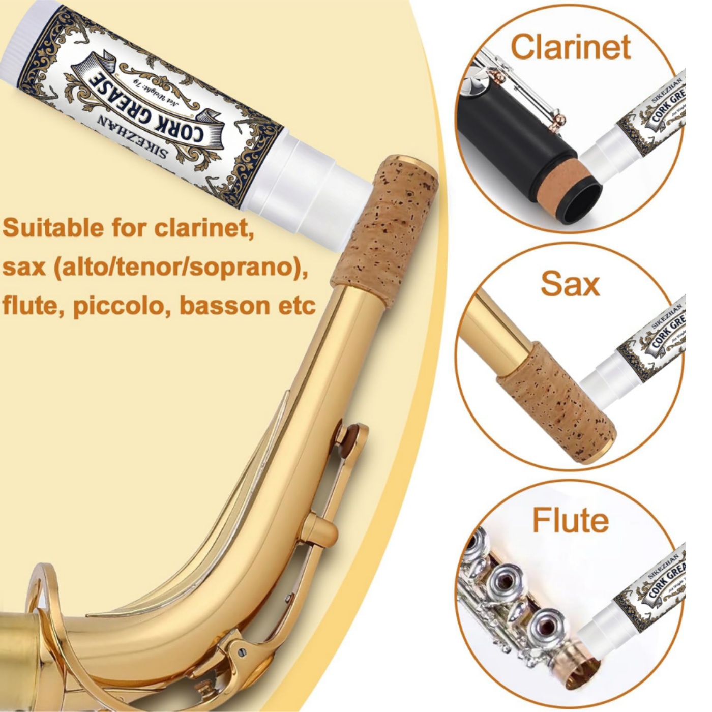 Grasso di sughero premium per  - Clarinet Care Kit recensione e prezzo